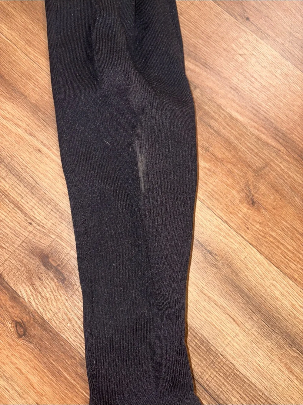Thigh high stretchy Black boots block heel